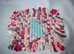 Dog Snuffle Mat - Medium Multi colour Handmade