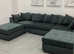 **Milan Trendy Brand New Corner Sofa - 2 & 3 Seater Set with Footstool