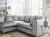 **Chic Brand New Corner Lounge - 2 & 3 Seater Sofa with Coordinated Footstool