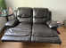 Great condition 2-seater leather reclining sofa