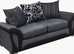**Chic Brand New Corner Lounge - 2 & 3 Seater Sofa with Coordinated Footstool