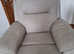 Pale Gey Rimimni leather recliner chair