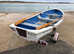 14ft Kiili Paat 440 runabout open boat, trailer, long oars.