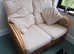 Cane / wicker sofa and chair