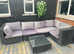 Open to offers need gone ASAP large rattan corner sofa & glass table