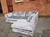 **Brand New Modern Corner Lounge - 2 & 3 Seater Sofa with Footstool