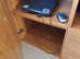 Sideboard with built in light and glass shelf
