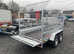 BRAND NEW 10ft x 5ft HEAVY DUTY TWIN AXLE NIEWIADOW TRAILER WITH 80CM MESH AND 250CM RAMPS 2700KG