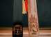 X 2 Wood Bookmarks with detailed engravings of a Japanese Gate and a Wolf, with tassels. PRICE £3.30