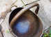 Antique Metal Brass Coal Bucket Handle Ornate Fire Side Scuttle Helmet