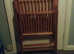 Strong large folding wooden garden chair