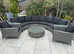 Grey large luxury modular rattan garden patio conservatory/summerhouse furniture