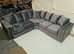 **Brand New Bold Corner Setup - 2 & 3 Seater Sofa with Coordinated Footstool**