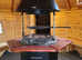 Used garden Arctic log cabin with grill/fire pit & storage