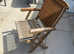 Garden table and chairs.