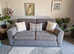 DFS Large Grey 2 Seater Sofa With Crosshatch Stitched Design  Delivery Available