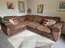 DFS Brown Corded Fabric Corner Sofa  Delivery Available