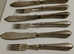 Antique silver plated fish fork set