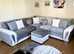**Milan Urban Brand New Corner Sofa - 3 & 2 Seater with Coordinated Footstool