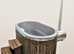 FIBER GLASS OVAL HOTTUB WITH OUTSIDE HEATER