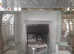 Glass type fire surround,  mirrow and TV unit