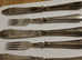 Antique silver plated fish fork set