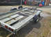 Single axle braked car trailer