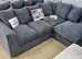 **Cozy Brand New L-Shape Couch - 2 & 3 Seater with Coordinated Footstool**