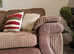 DFS Brown Corded Fabric Corner Sofa  Delivery Available