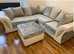 **Brand New Cozy Corner Lounge - 2 & 3 Seater Sofa Plus Footstool**