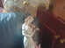Elegant ladies lamp 34 inches high ex condition £75