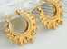 Vintage Classic design Gold Creole earrings