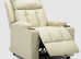 Brand New and Unused, Cream Leather Reclining Armchair w/ Drink holders