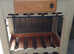 Solid oak kitchen unit solid oak top wine rack draw basket ex condition £100