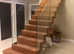 Stairs and glass banister £1000