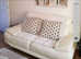 Cream leather sofa - REDUCED
