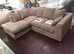 **Chic Brand New Corner Lounge - 2 & 3 Seater Sofa with Coordinated Footstool