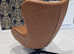 Brown Leather Swivel Armchair - Brand New Unused