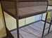IKEA Bunk Bed in grey with new mattresses, can deliver