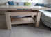 Coffee table wooden, very good quality 110 cm x 67 cm, foldable and adjustable