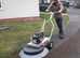 Block Paving Cleaner for sale -  Moss Removal Driveway Cleaner video - Powered Weed Brush
