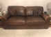 Brown 3 Seater Leather Sofa & 1 Chair (House of Fraser)