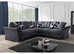 Brand New Cozy Corner Lounge Set - 2 & 3 Seater Sofa Plus Footstool**