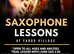 Saxophone lessons in person and face to face