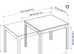 White extendable table