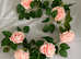 Artificial Frilled Peonie Garland - New