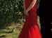 Red sangel forever prom dress size small