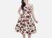 Hearts & Roses - 50s Ditsy Rose Floral Summer Dress in Plus Size 24 (Free Postage)