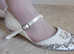 Ever after Cinderella hand decorated Ivory shoes size UK 4