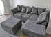 **Brand New L-Shape Corner Sofa - 3 & 2 Seater with Footstool**
